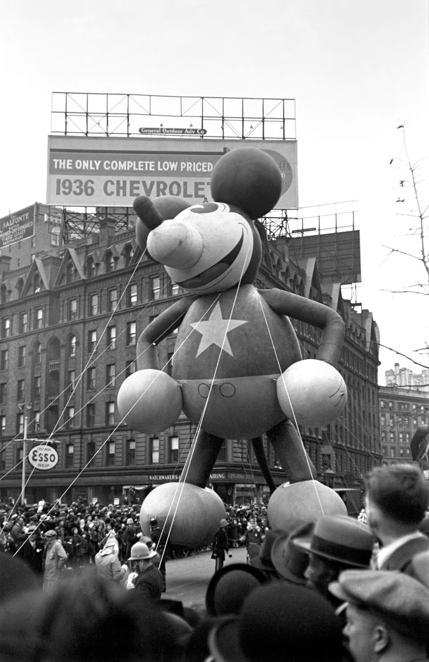 Macy's Thanksgiving Day Parade, Mickey Mouse balloon, New York, 1936