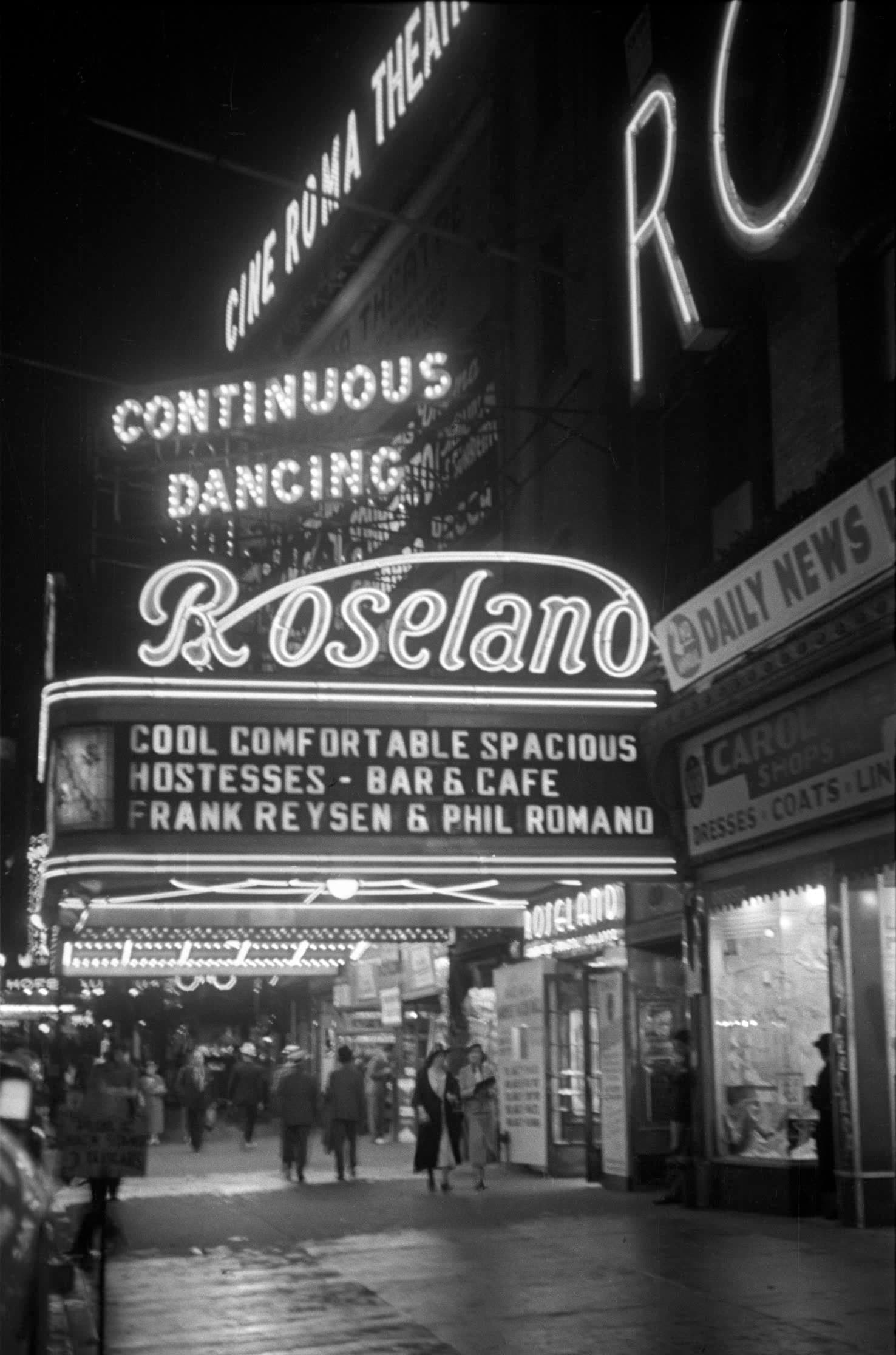 Roseland Ballroom, Broadway, New York, 1938
